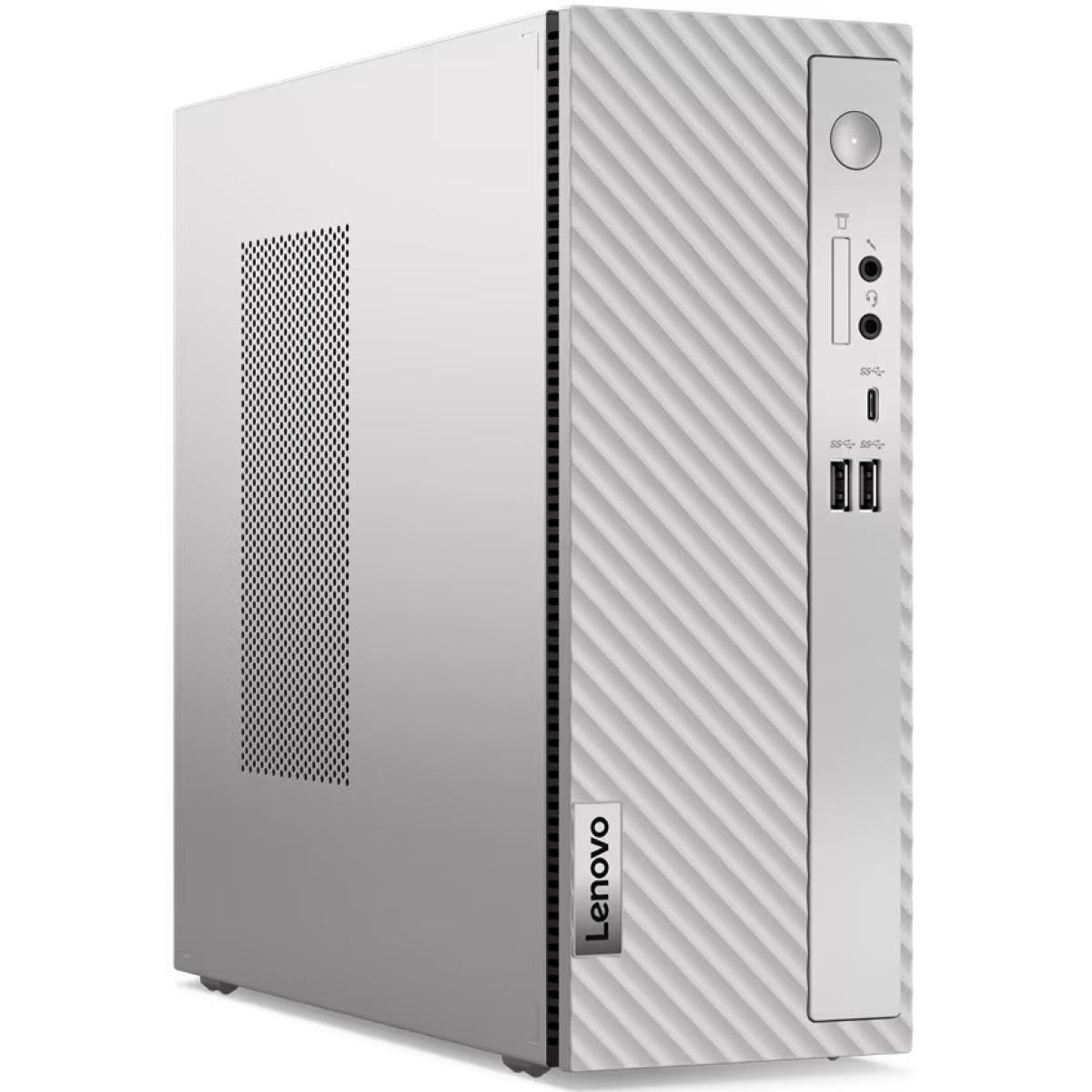 Lenovo IdeaCentre 3 07IAB7 (Cloud Grey) SFF Business Desktop 12th Gen Intel Core i3-12100, 4GB DDR4 Memory, 1TB HDD, w/ Wi-Fi, Bluetooth & 180W Bronze Power Supply