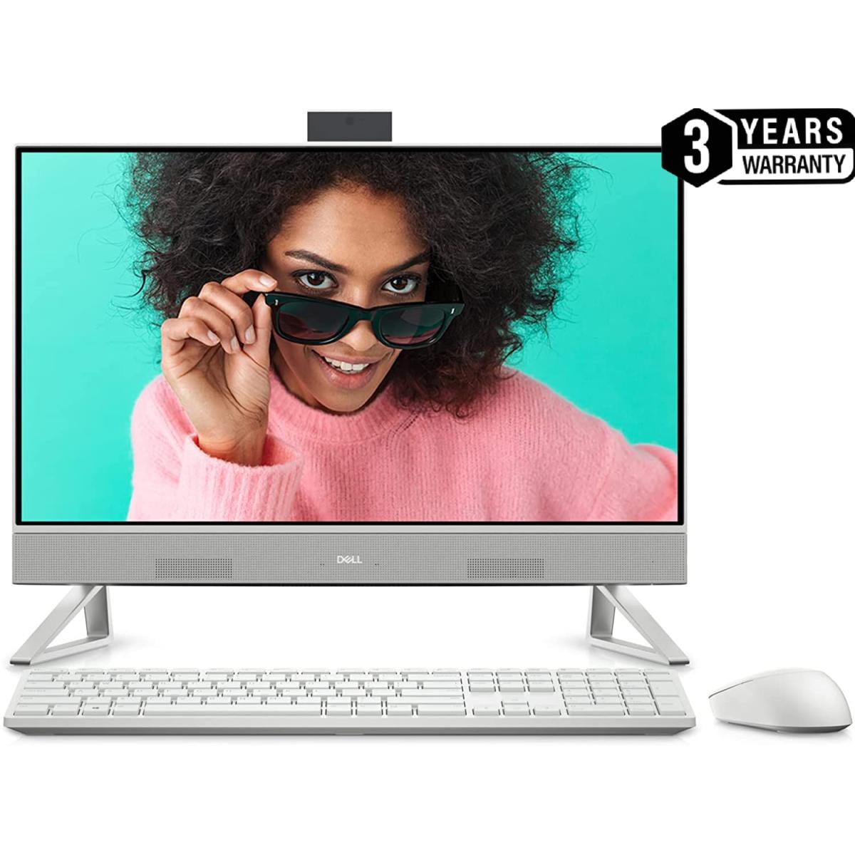 Dell Inspiron 5410 All-in-One White 24'' FHD Touch, 12TH Gen Intel Core i7-1255U, NVIDIA MX550 2GB GDDR6, 16GB DDR4 RAM, 256GB NVMe M.2+1TB HDD, Windows 11 Home