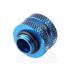 Bykski Rigid, Fine diamond pattern hard tube fast screw G1/4 thread 4 layer seal 16mm OD Fitting V2, Blue (B-HTJV2-L16)