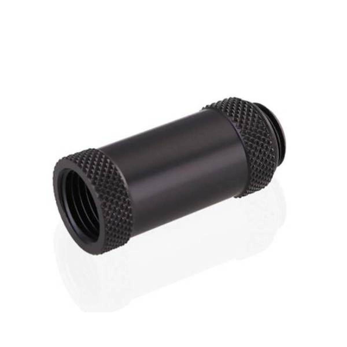 Bykski G 1/4in. Male/Female Extension Coupler, Fine Diamond Pattern 35MM Extension G1/4 Female Thread Extension, Black (B-EXJ-35)