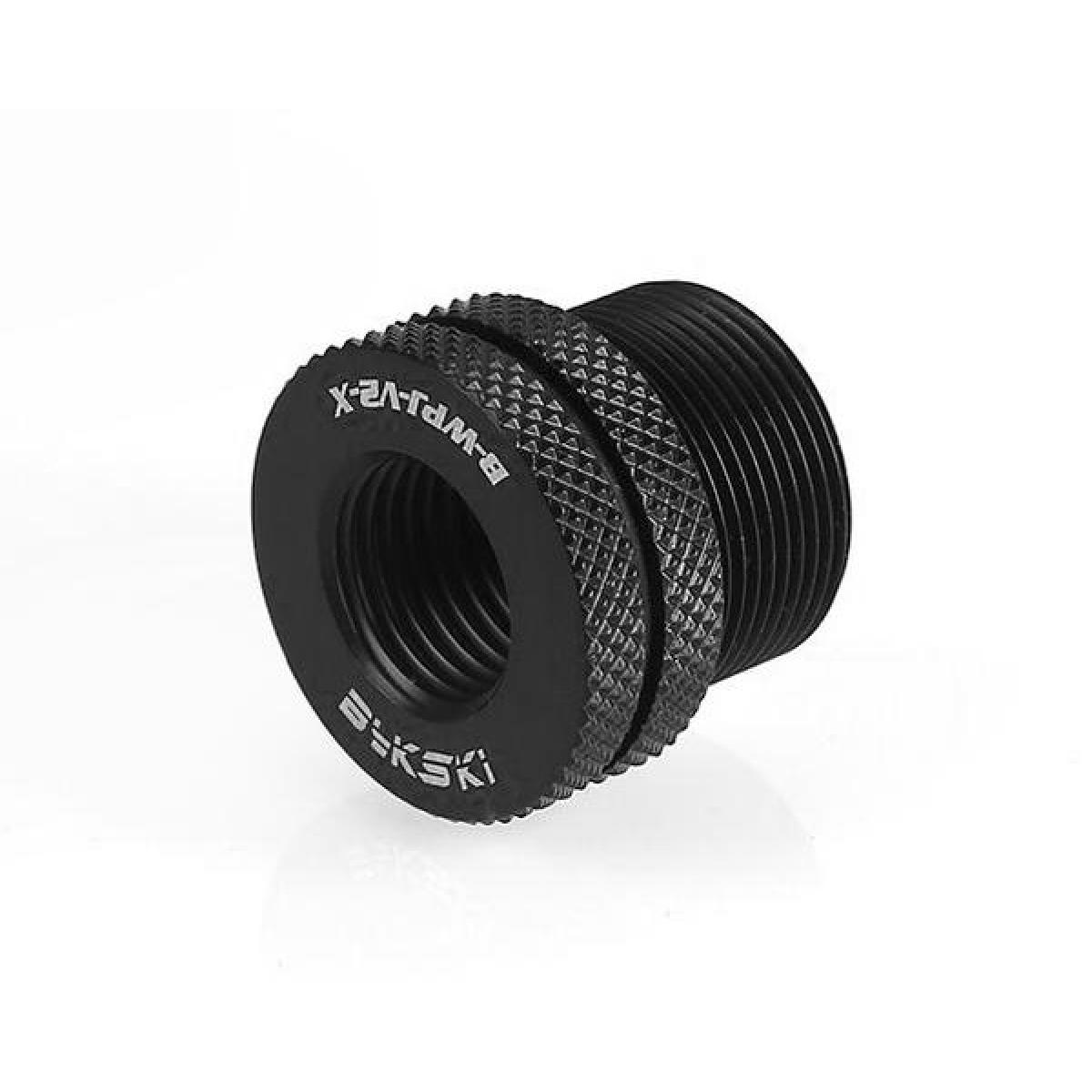 Bykski Fillport / Pass Thru Fitting V2, Water injection joint at top of g1/4 thread 20mm through plate - Black (B-WPJ-V2-X)