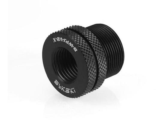 Bykski Fillport / Pass Thru Fitting V2, Water injection joint at top of g1/4 thread 20mm through plate - Black (B-WPJ-V2-X)