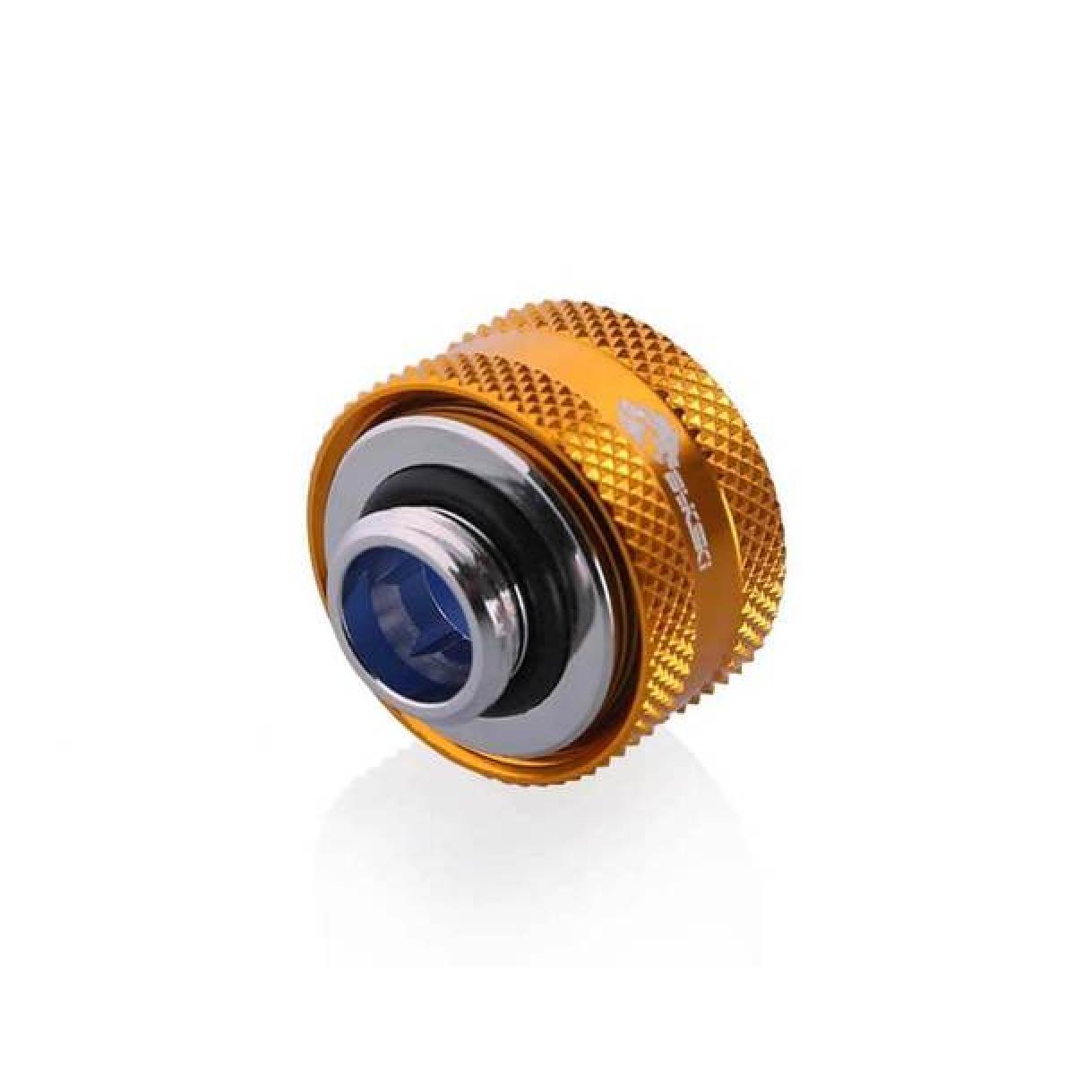 Bykski Anti-Off Rigid, Anti Release Of Hard Tube Fast joint 16mm OD Fitting, Gold (B-FTHTJ-L16)