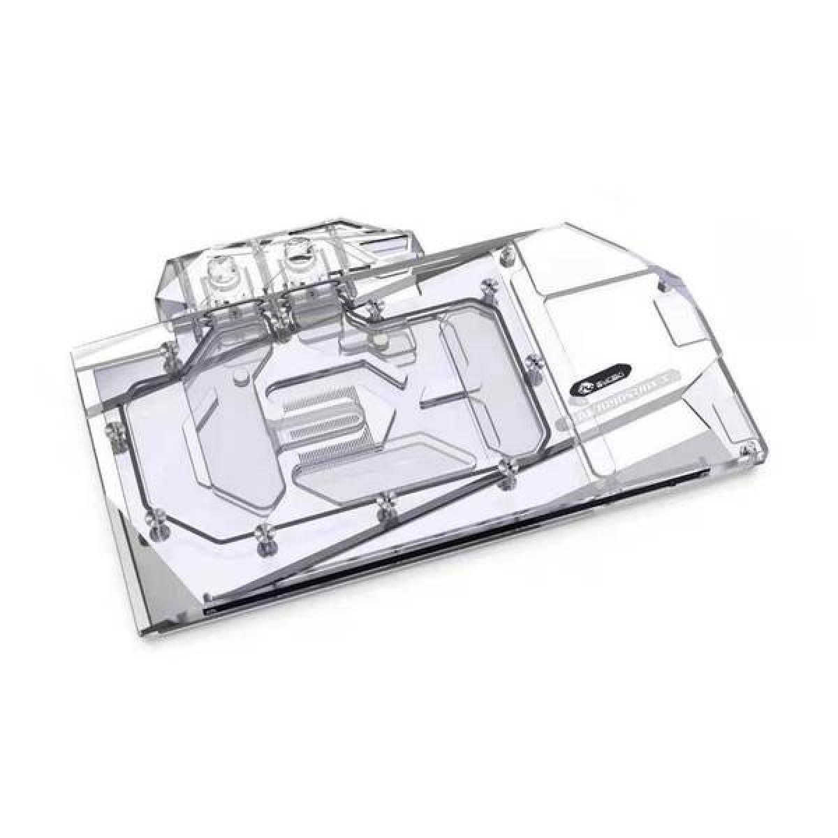 Bykski Full Coverage GPU Water Block and Backplate for ASUS RTX 3080 / 3090 STRIX (N-AS3090STRIX-X-V2). 5v Addressable RGB (RBW) Transparent