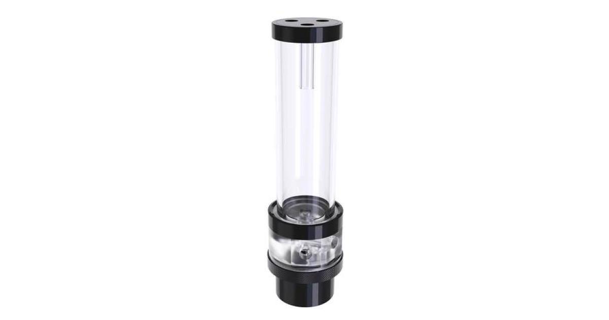 Bykski D5 Pump / 200mm PMMA Reservoir Combo - Black w/ 5v Addressable ...