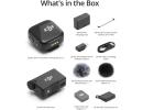 DJI Mic Mini (2 TX + 1 RX + Charging Case) Wireless Lavalier Microphone, Ultralight, Noise Cancelling, Up to 48-Hour Battery Life Bundle with 2 x Deco Gear Lapel Microphone and 5" EVA Case