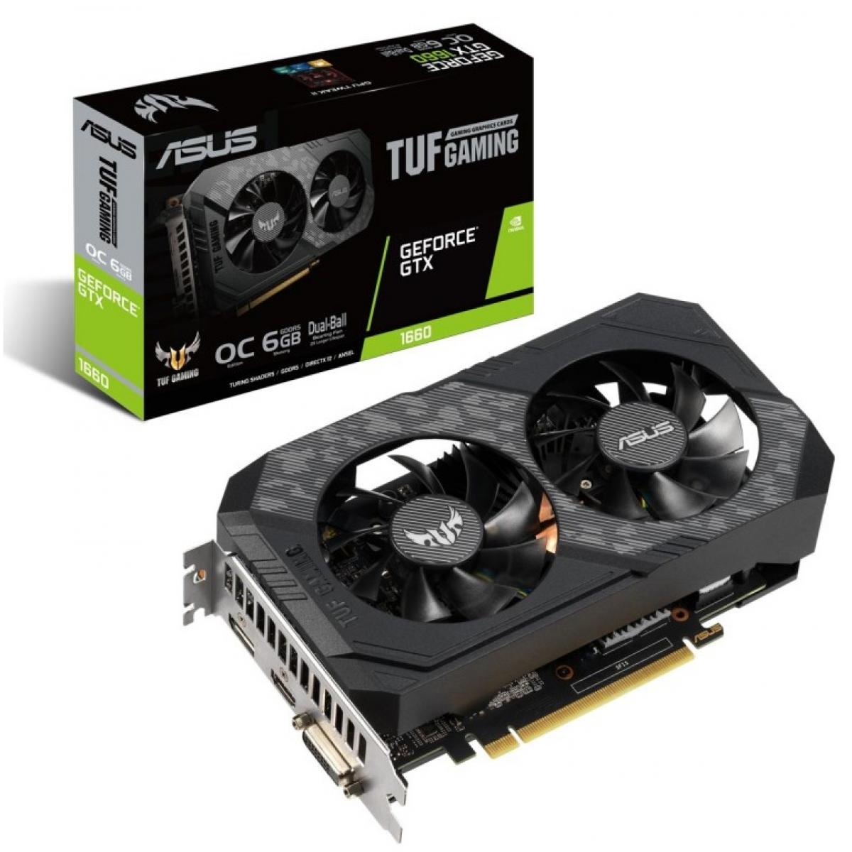 Asus TUF Gaming NVIDIA GTX 1660 OC Dual-Fan 6GB GDDR5