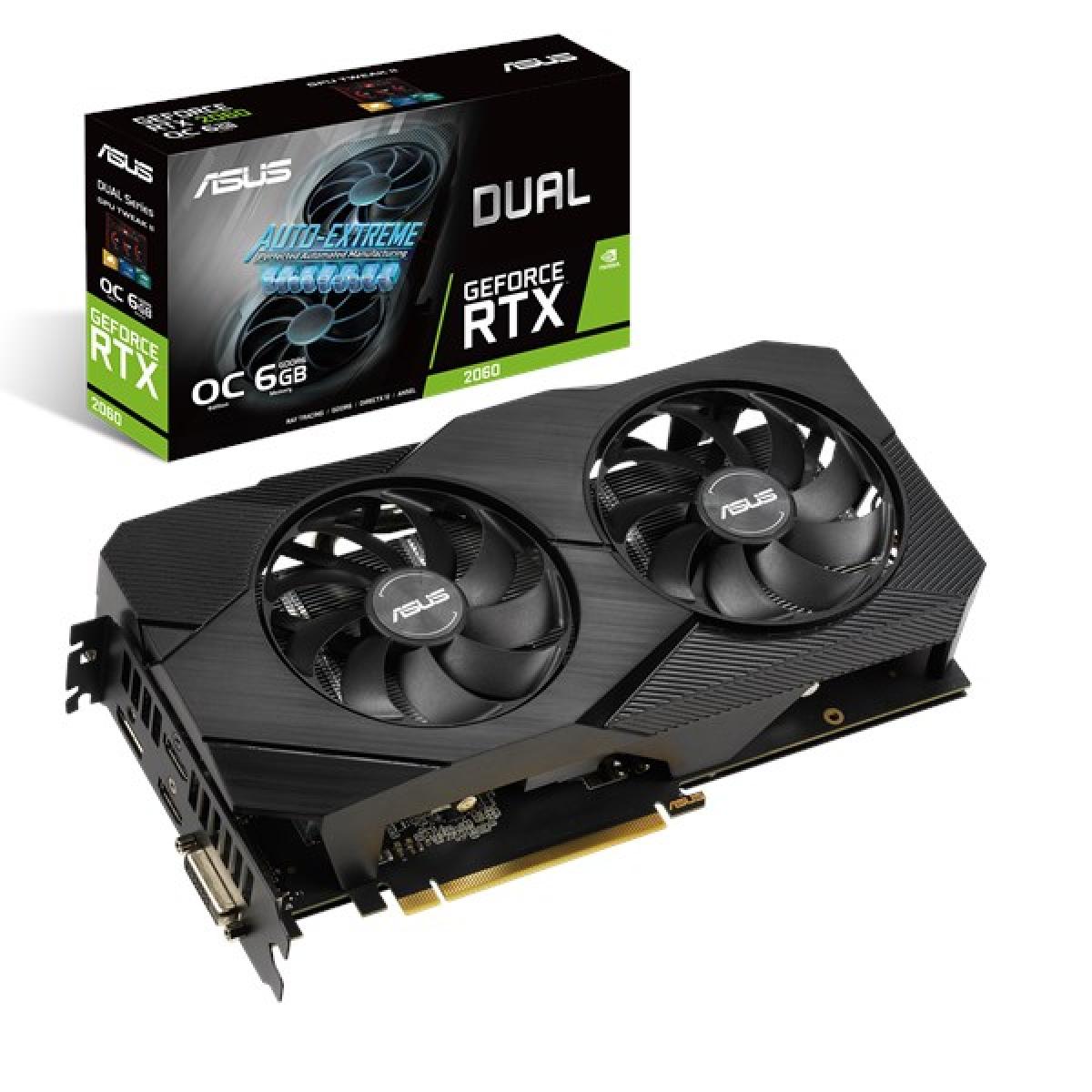 ASUS Dual GeForce RTX™ 2060 OC edition EVO 6GB GDDR6