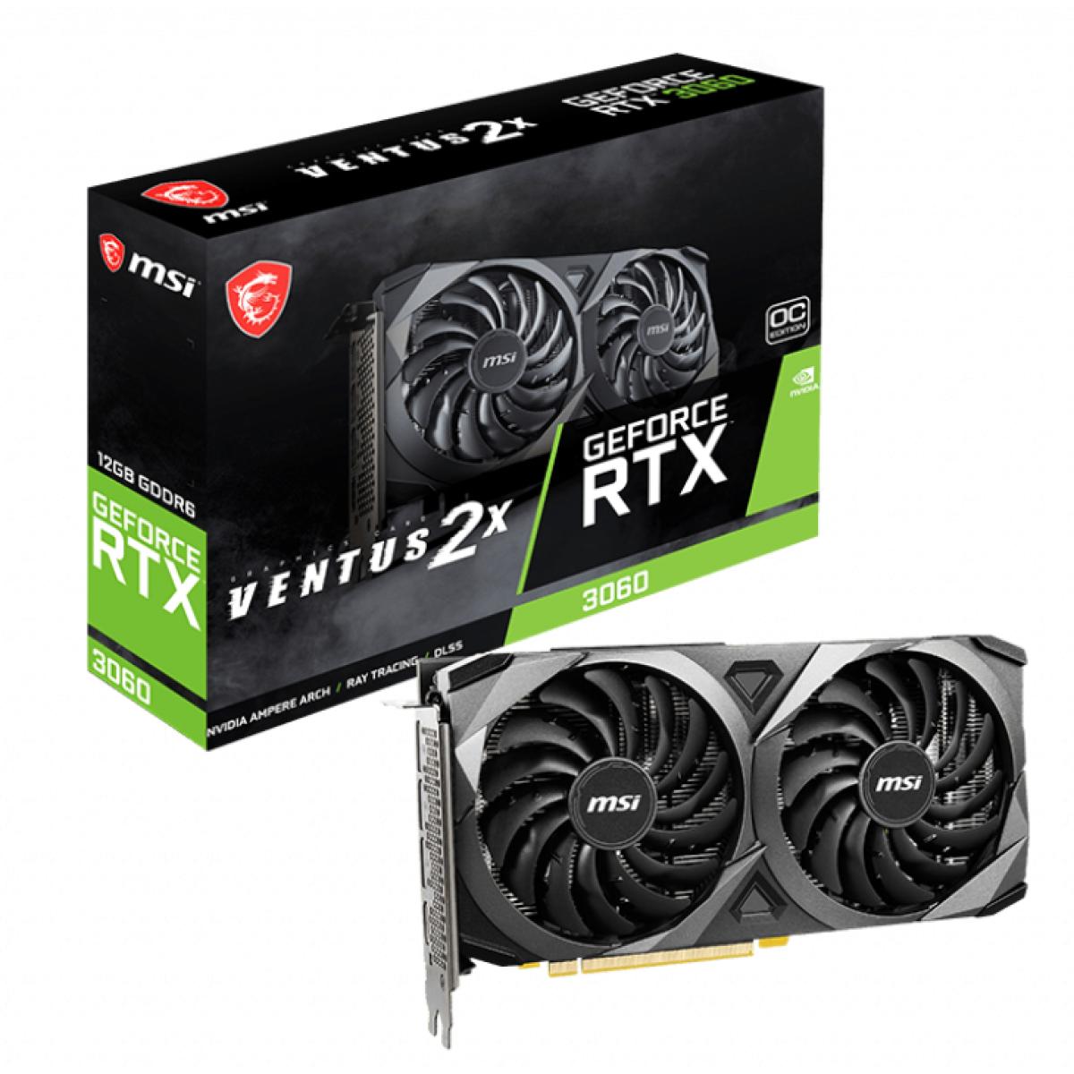 MSI GeForce RTX 3060 VENTUS 2X 12GB OC GDDR6-Graphics Card