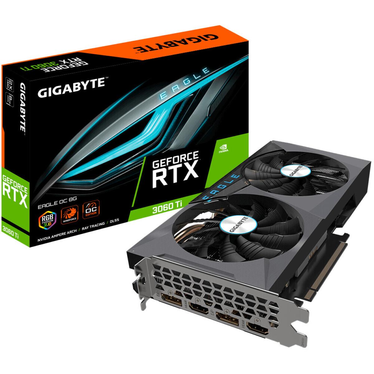 GIGABYTE GeForce RTX 3060 Ti Eagle OC 8G GDDR6 - Graphics Card