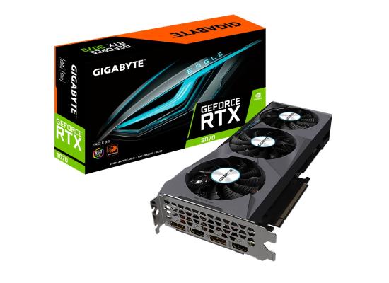 GIGABYTE GeForce RTX 3070 Eagle, 3X WINDFORCE Fans 8GB,GDDR6 (LHR) - Graphics Card