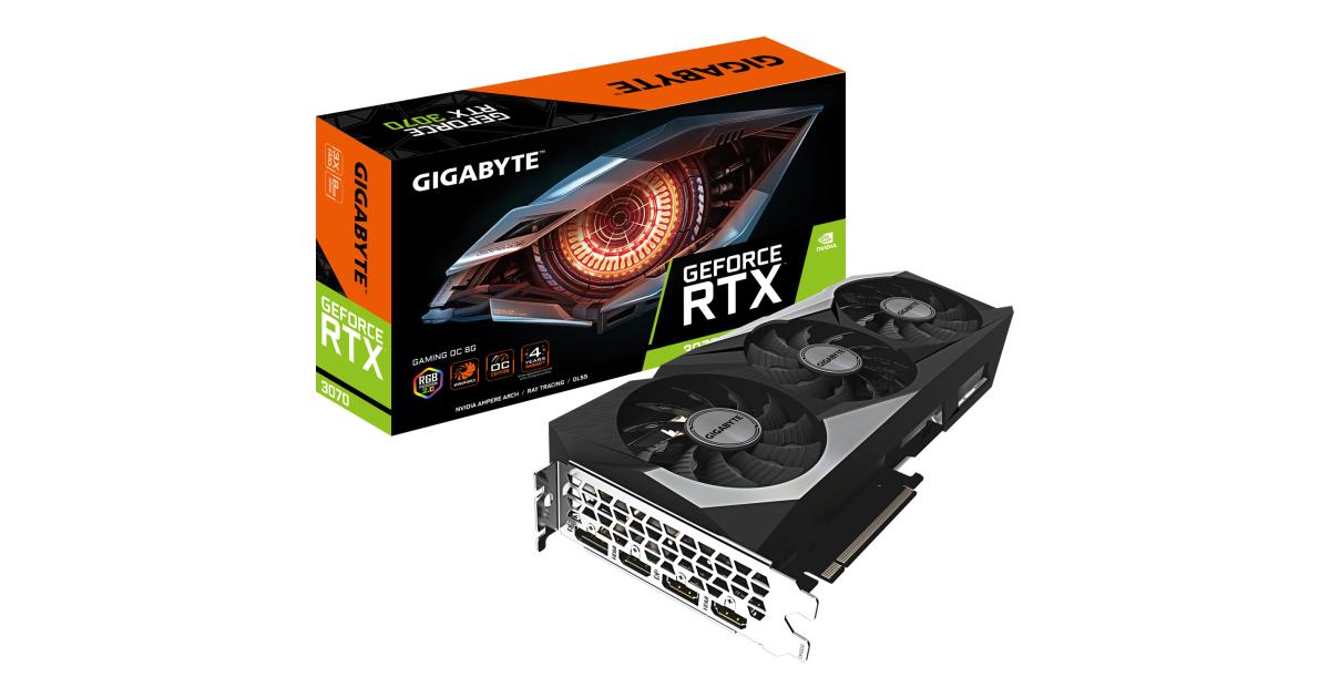Gigabyte GeForce RTX™ 3070 GAMING OC 8GB GDDR6 - Graphics