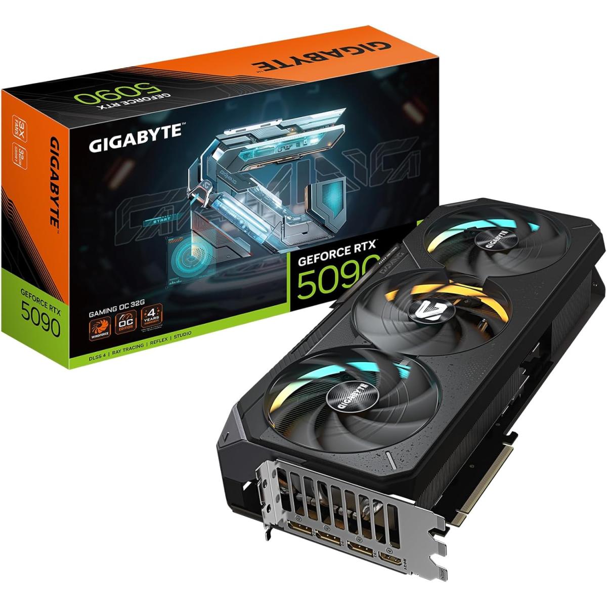 GIGABYTE GeForce RTX 5090 GAMING OC 32GB GDDR7 - Graphics Card