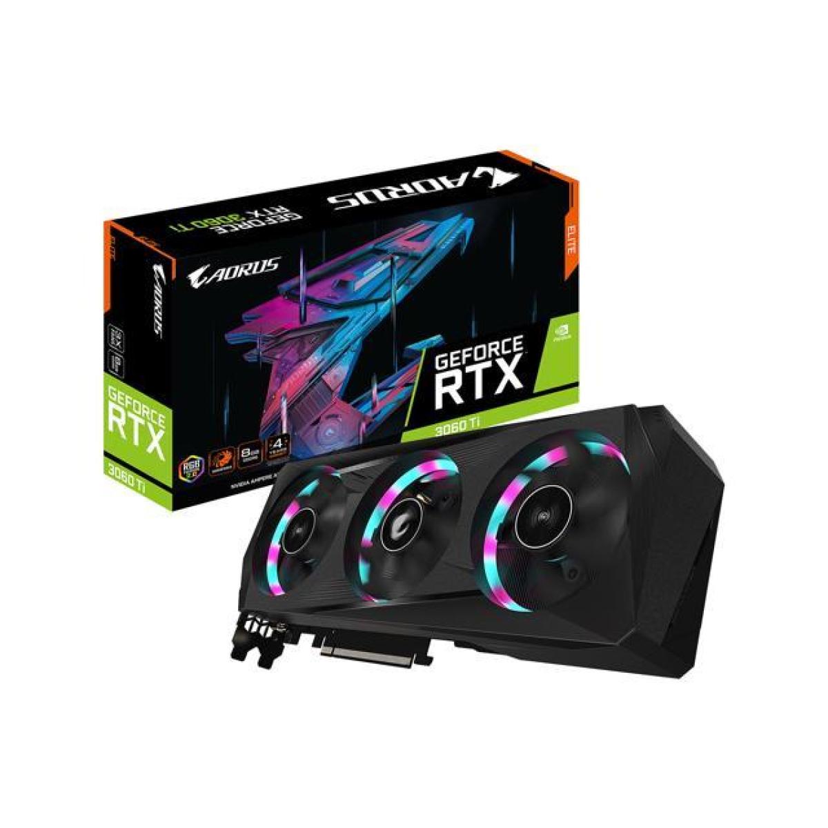 Gigabyte AORUS GeForce RTX™ 3060 Ti Elite 8GB (LHR) - Graphics Card