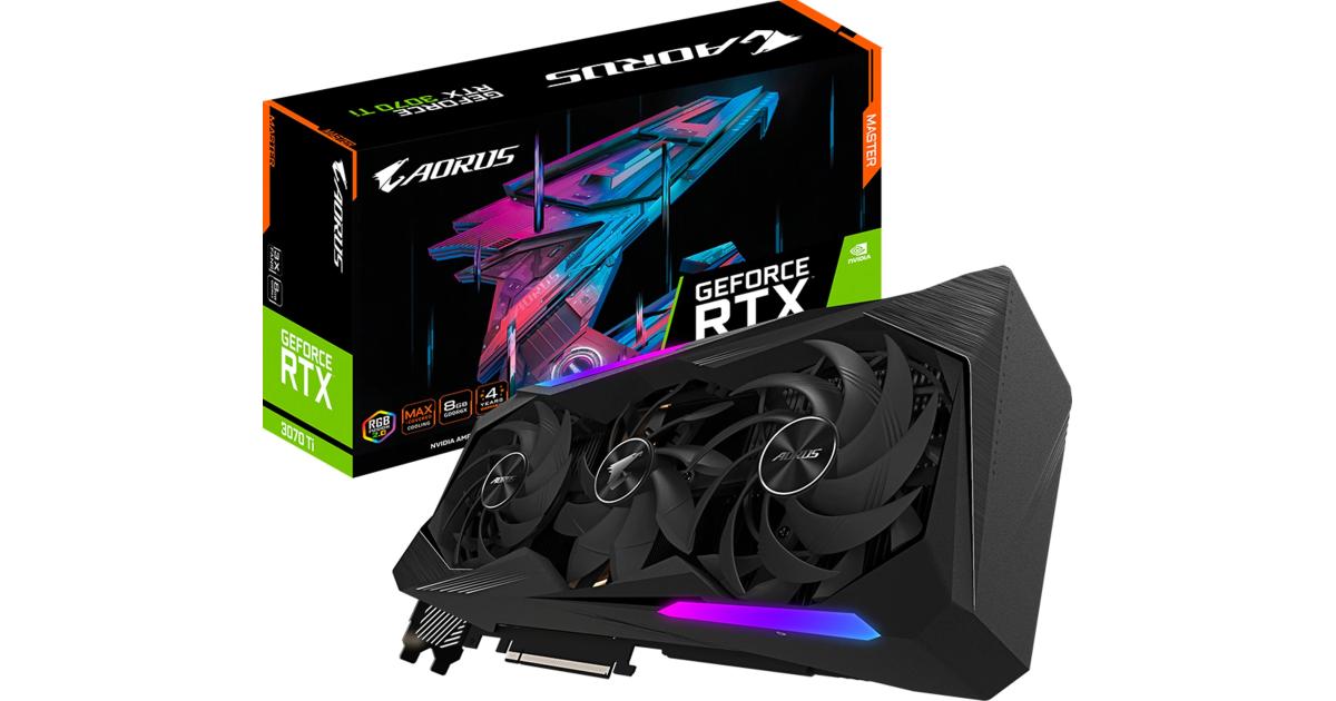 GIGABYTE AORUS GeForce RTX™ 3070 Ti MASTER 8G GDDR6X
