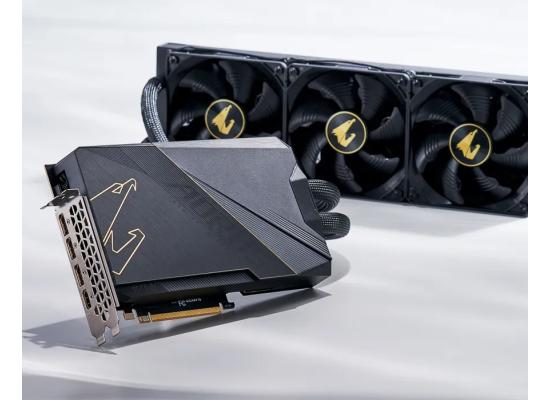 GIGABYTE AORUS GeForce RTX 3090 Ti XTREME WATERFORCE 24G W/ All-In-One 360mm Cooling System-Graphics Card
