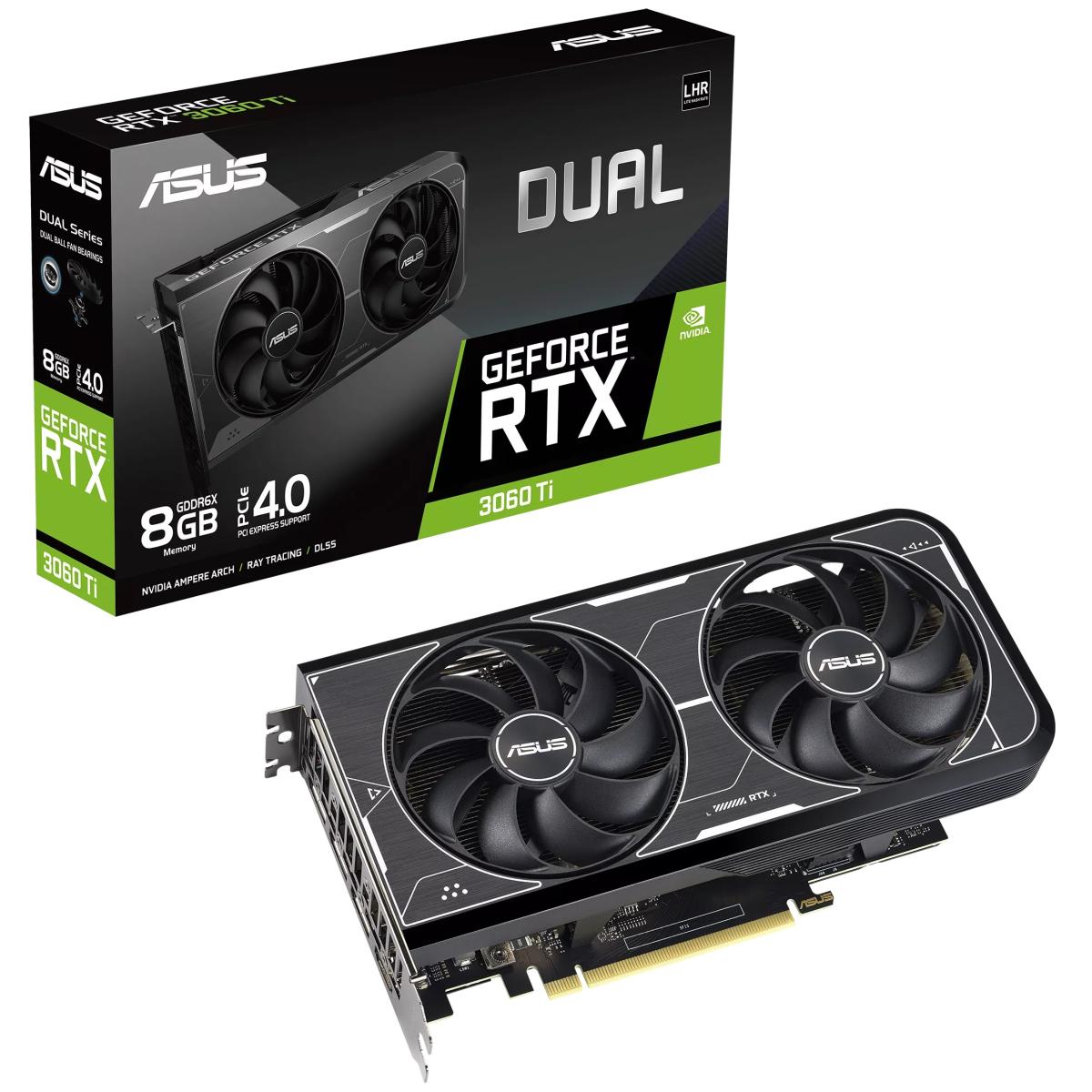 ASUS Dual GeForce RTX 3060 Ti OC Edition 8GB GDDR6X - Graphics Card