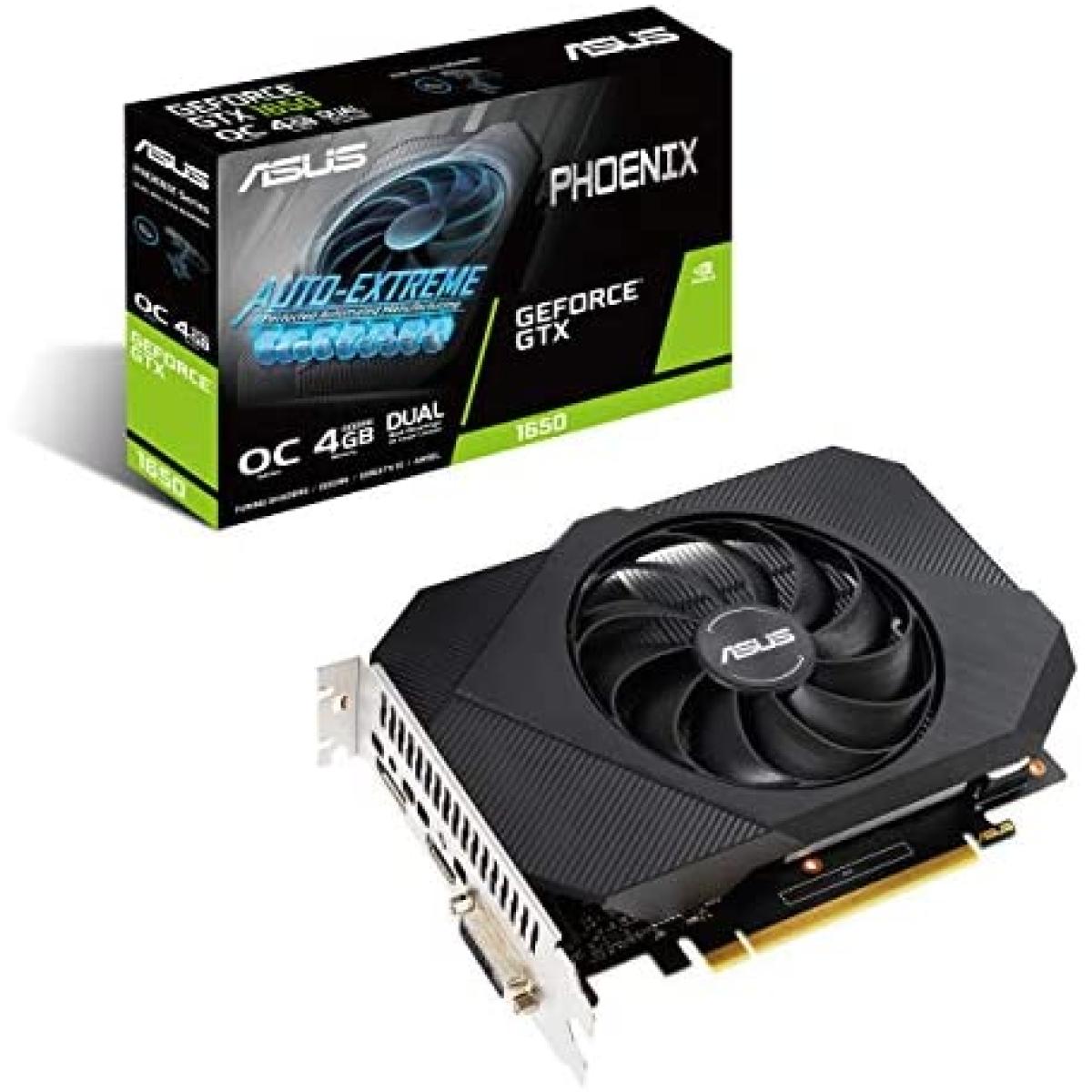ASUS Phoenix GeForce GTX 1650 4GB Fan Overclocked Edition GDDR5 4G - Graphics Card
