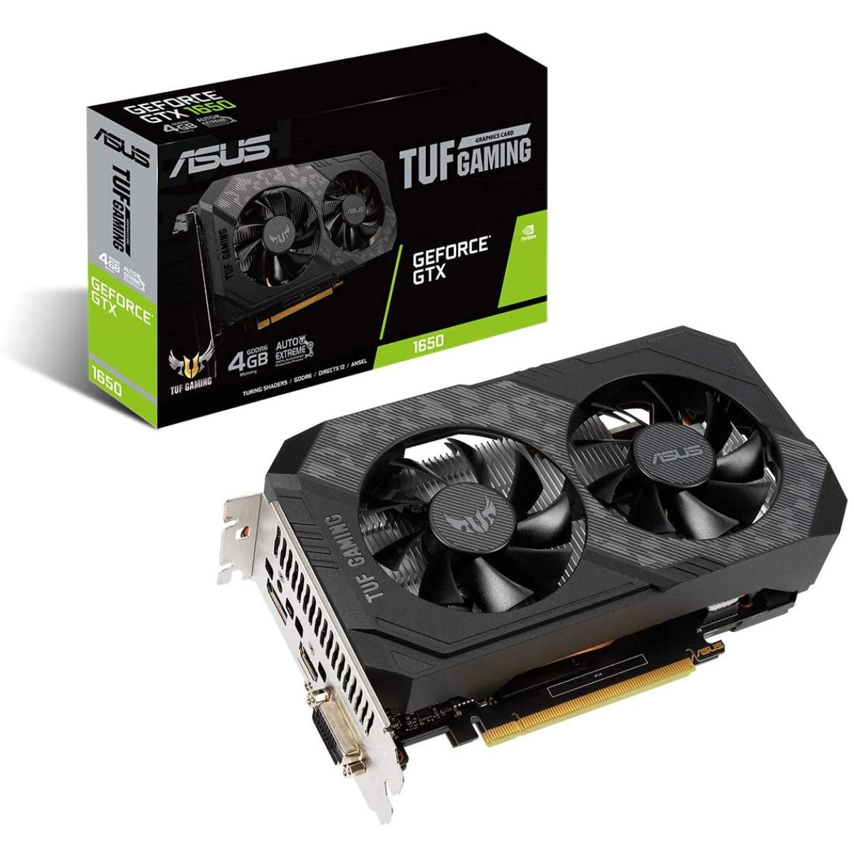 ASUS TUF Gaming GeForce GTX 1650 GDDR6 4GB - Graphics Card