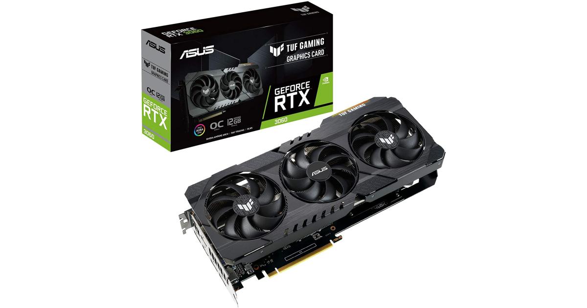 ASUS TUF Gaming GeForce RTX 3060 12GB GDDR6 OC Edition - Graphics Card ...