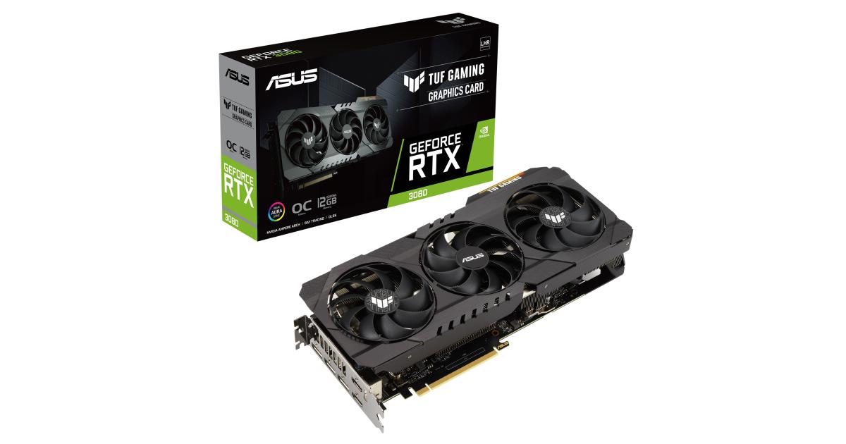 ASUS TUF Gaming GeForce RTX™ 3080 OC Edition 10GB GDDR6X-Graphics Card ...