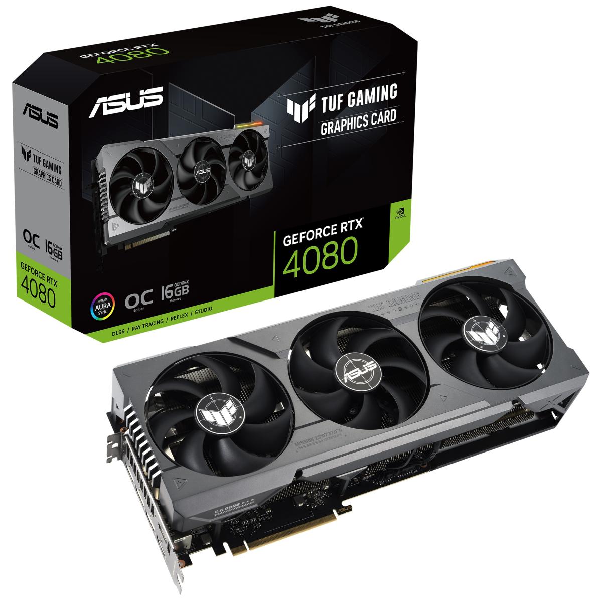 ASUS TUF Gaming GeForce RTX 4080 OC 16GB GDDR6X - Graphics Card