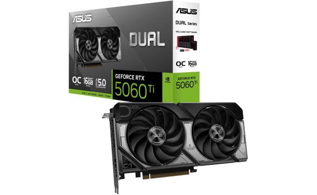ASUS Dual GeForce RTX 5060 Ti OC Edition 16GB GDDR7 - Graphics Card