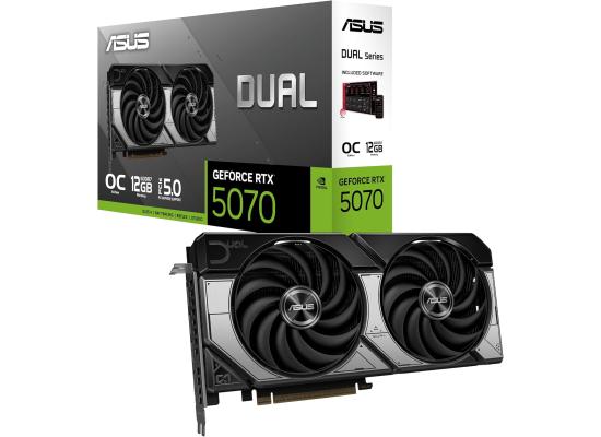ASUS Dual GeForce RTX 5070 OC Edition 12GB GDDR7- Graphics Card