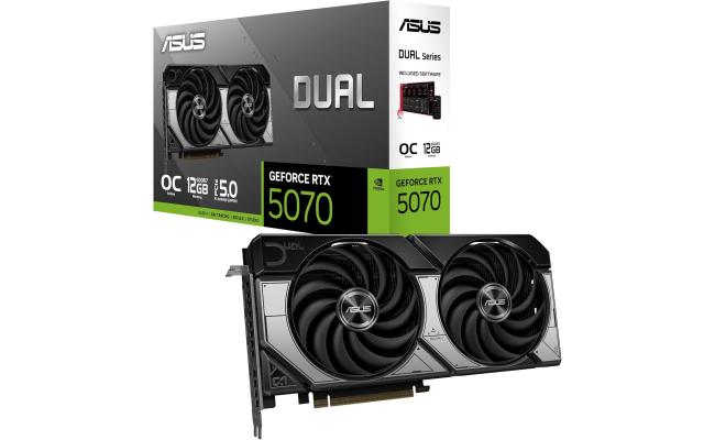 ASUS Dual GeForce RTX 5070 OC Edition 12GB GDDR7- Graphics Card