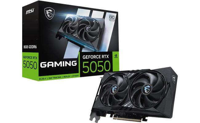MSI GeForce RTX 5050 GAMING OC 8GB GDDR6 - Graphics Card MSI GeForce RTX 5050 GAMING OC 8GB GDDR6 - Graphics Card