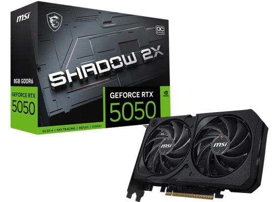 MSI GeForce RTX 5050 SHADOW 2X OC 8GB GDDR6 - Graphics Card