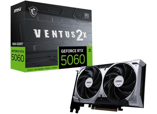 MSI GeForce 5060 VENTUS 2X OC 8GB GDDR7 - Graphics Card