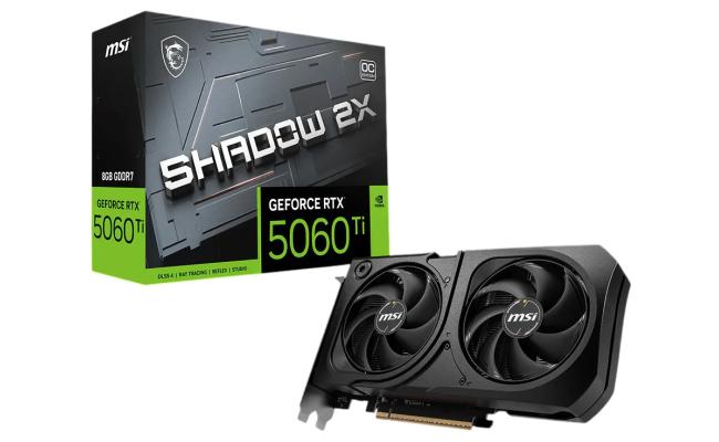 MSI GeForce RTX™ 5060 Ti 8G SHADOW 2X OC PLUS - Graphics Card