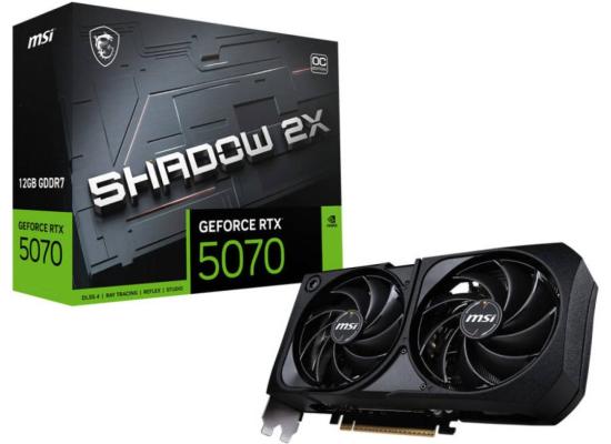 MSI GeForce RTX 5070 SHADOW 2X OC 12GB GDDR7- Graphics Card