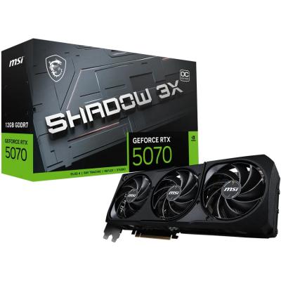 MSI GeForce RTX 5070 SHADOW 3X OC 12GB GDDR7- Graphics Card