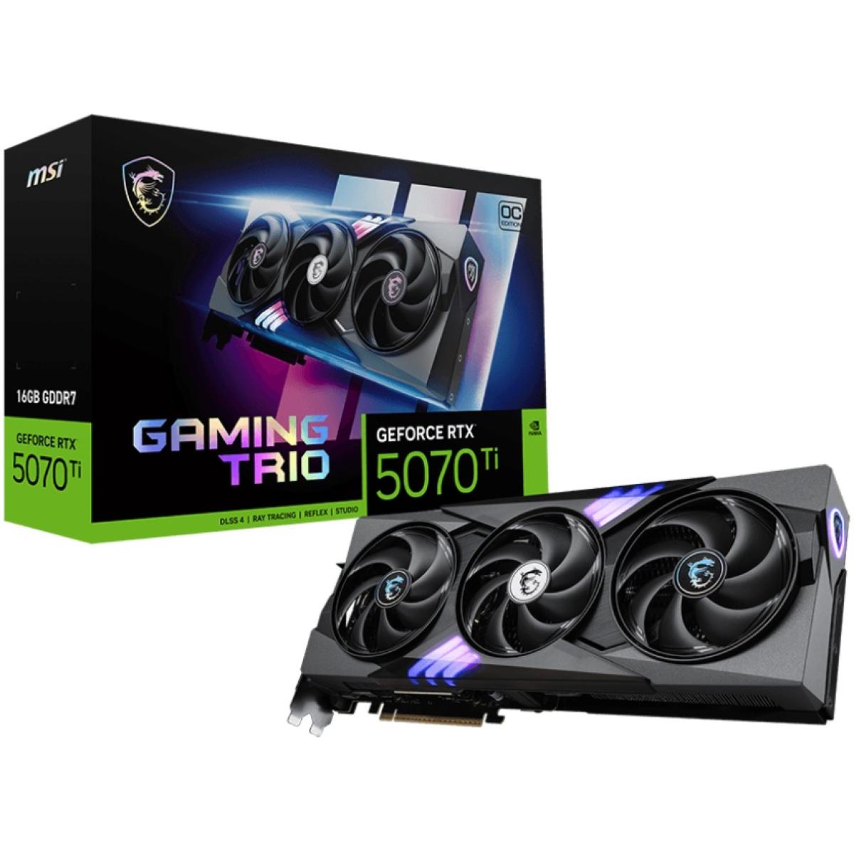 MSI GeForce RTX 5070 Ti GAMING TRIO OC 16GB GDDR7- Graphics Card