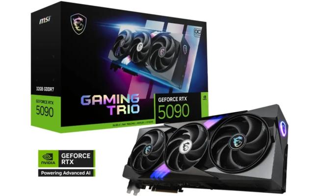 MSI GeForce RTX 5090 GAMING TRIO OC 32GB GDDR7 - Graphics Card MSI GeForce RTX 5090 GAMING TRIO OC 32GB GDDR7 - Graphics Card