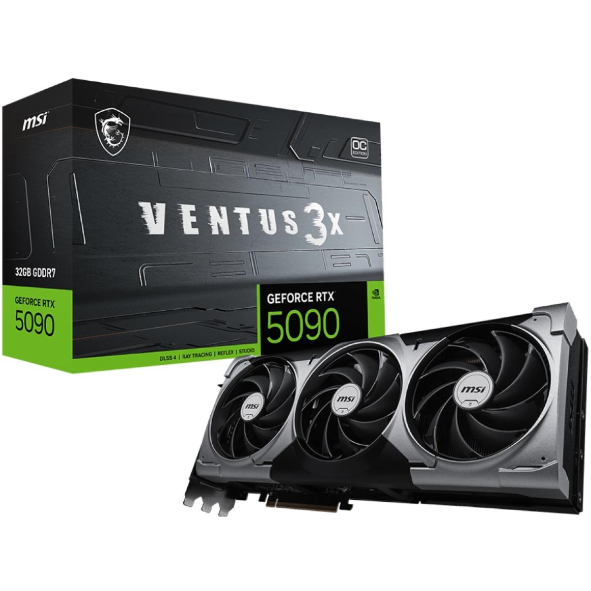 MSI GeForce RTX 5090 VENTUS 3X OC 32GB GDDR7 - Graphics Card