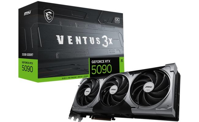 MSI GeForce RTX 5090 VENTUS 3X OC 32GB GDDR7 - Graphics Card
