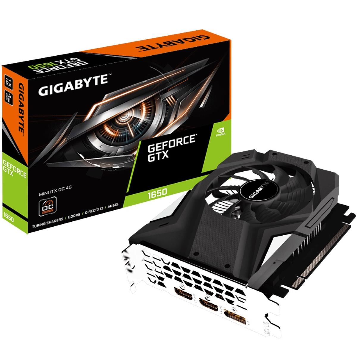 GIGABYTE NVIDIA GeForce GTX 1650 MINI ITX OC GDDR5 4G - Graphics Card