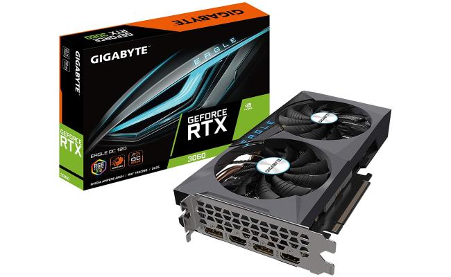GIGABYTE GeForce RTX 3060 Eagle OC 12G GDDR6 WINDFORCE-Graphics Card