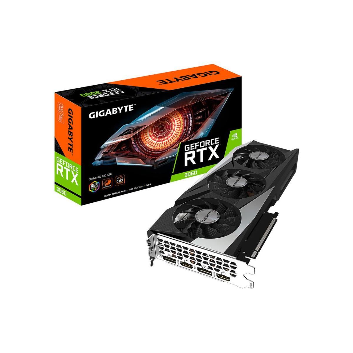 GIGABYTE GeForce RTX 3060 Gaming OC 12G 3X WINDFORCE Fans,GDDR6 - Graphics Card