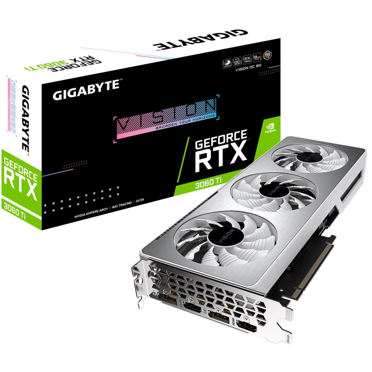 GIGABYTE GeForce RTX 3060 TI Vision OC 8GB GDDR6 - Graphics Card