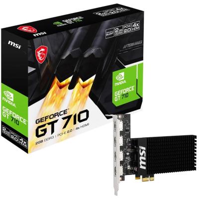 MSI GeForce GT 710 2GD3H 4HDMI 2GB GDDR3  - Graphics Card