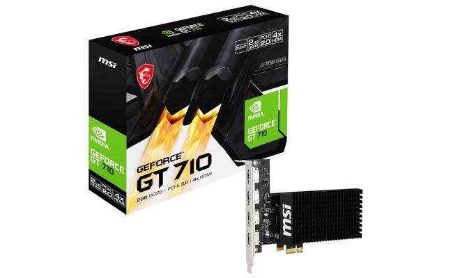 MSI GeForce GT 710 2GD3H 4HDMI 2GB GDDR3  - Graphics Card