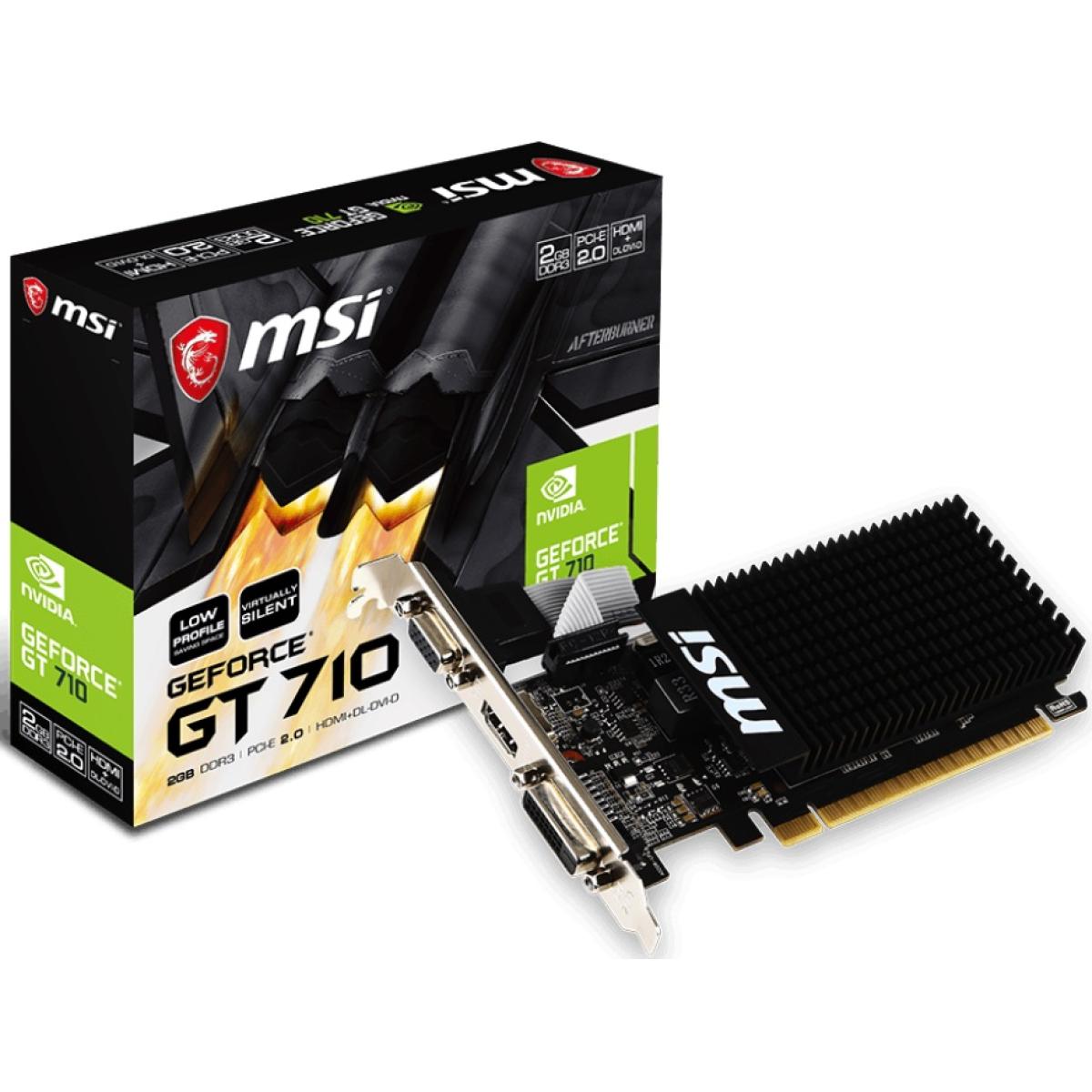 MSI GeForce GT 710 2GB GDDR3 - Graphics Card