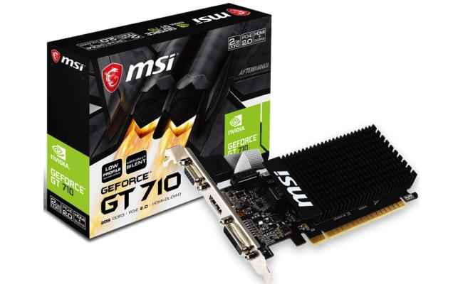 MSI GeForce GT 710 2GB GDDR3  - Graphics Card
