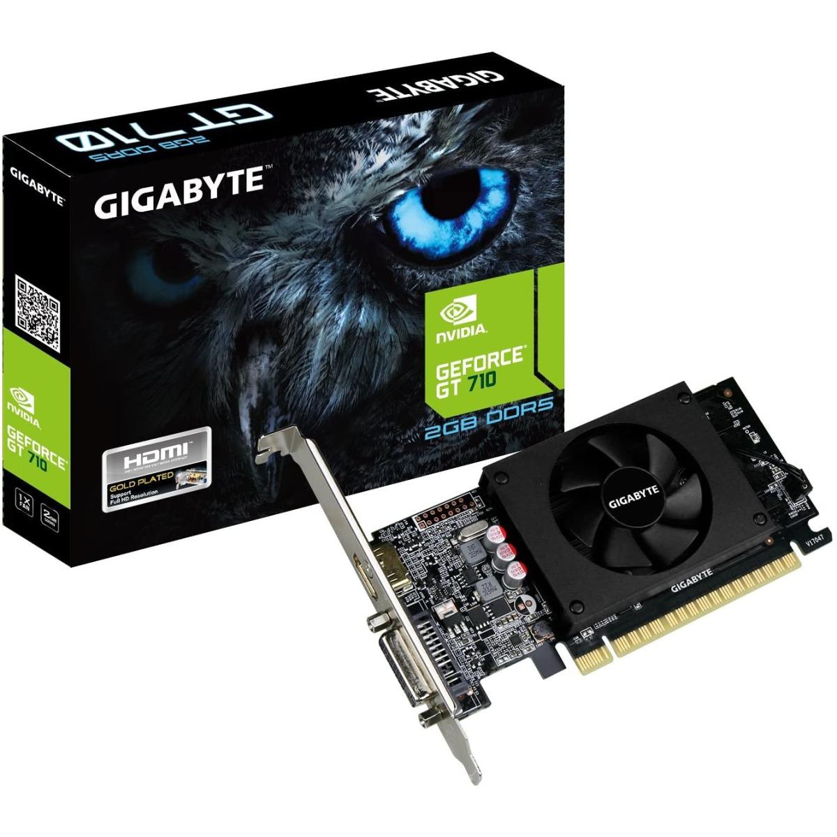 GIGABYTE GeForce® GT 710 GDDR5 2GB DVI-D/ HDMI/ D-SUB