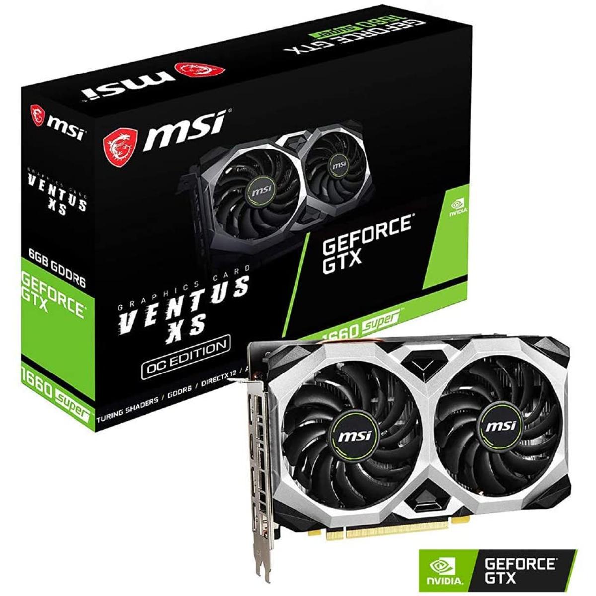 MSI GeFORCE GTX 1660 SUPER VENTUS XS OC 6GB GDDR6 - Graphics Card