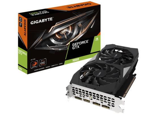 GIGABYTE GeForce GTX 1660 OC 6G GDDR5 WINDFORCE 2X - Graphics Card